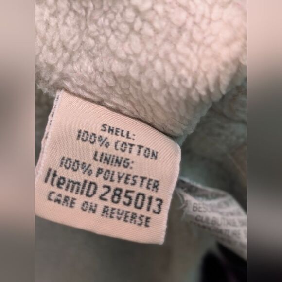 L.L. Bean Blue Purple Plaid Fleece Lined Shacket | Dark Academia XL Cabincore - Picture 4 of 7